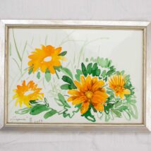 Tablou cu flori original gazanie 01