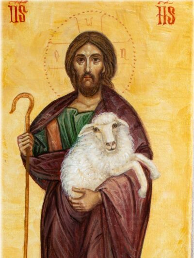 Blandul pastor icoana 01detaliu Blandul pastor icoana 01detaliu