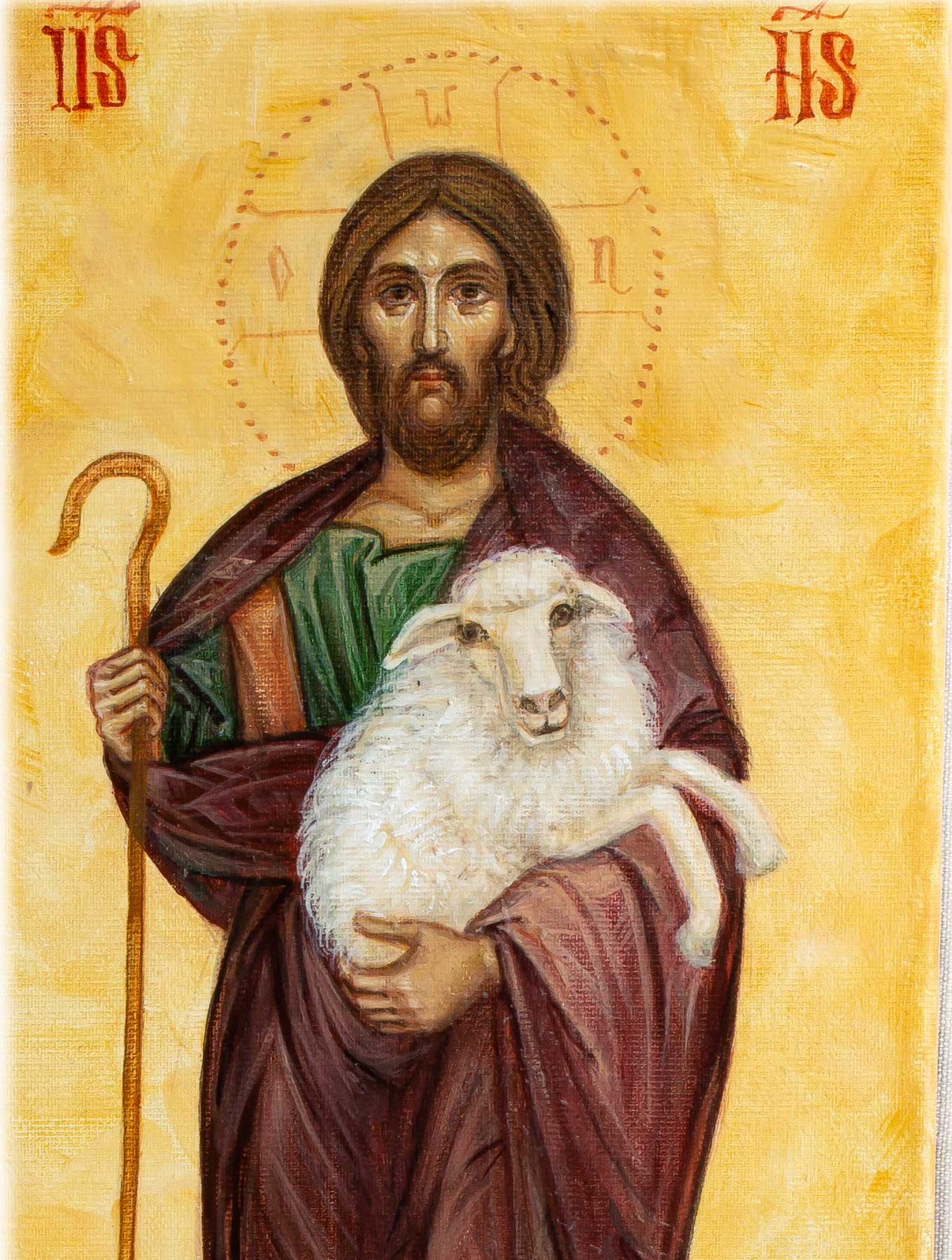 Blandul pastor icoana 01detaliu Blandul pastor icoana 01detaliu