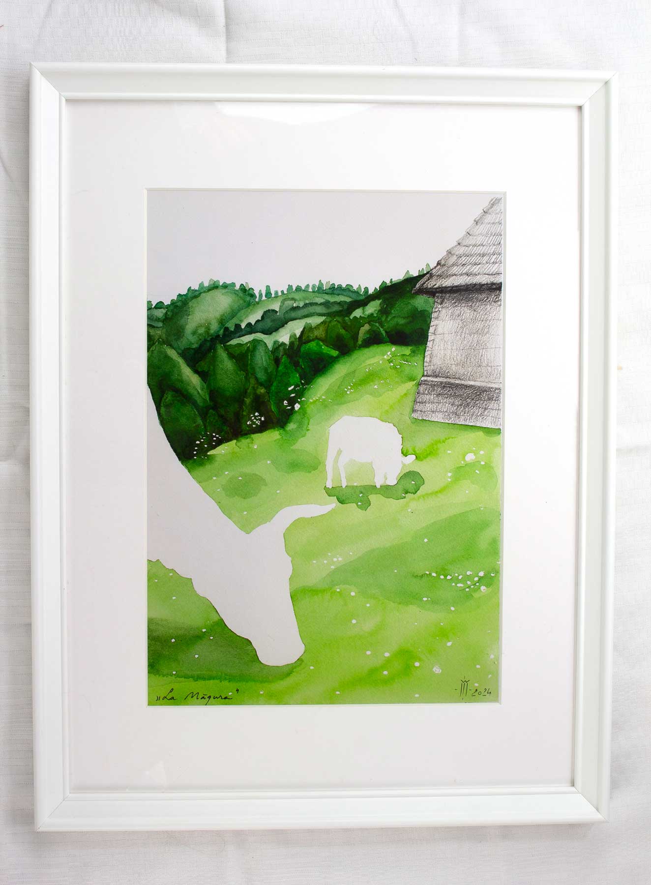 Tablou cu peisaj „la magura Tablou cu peisaj „la magura