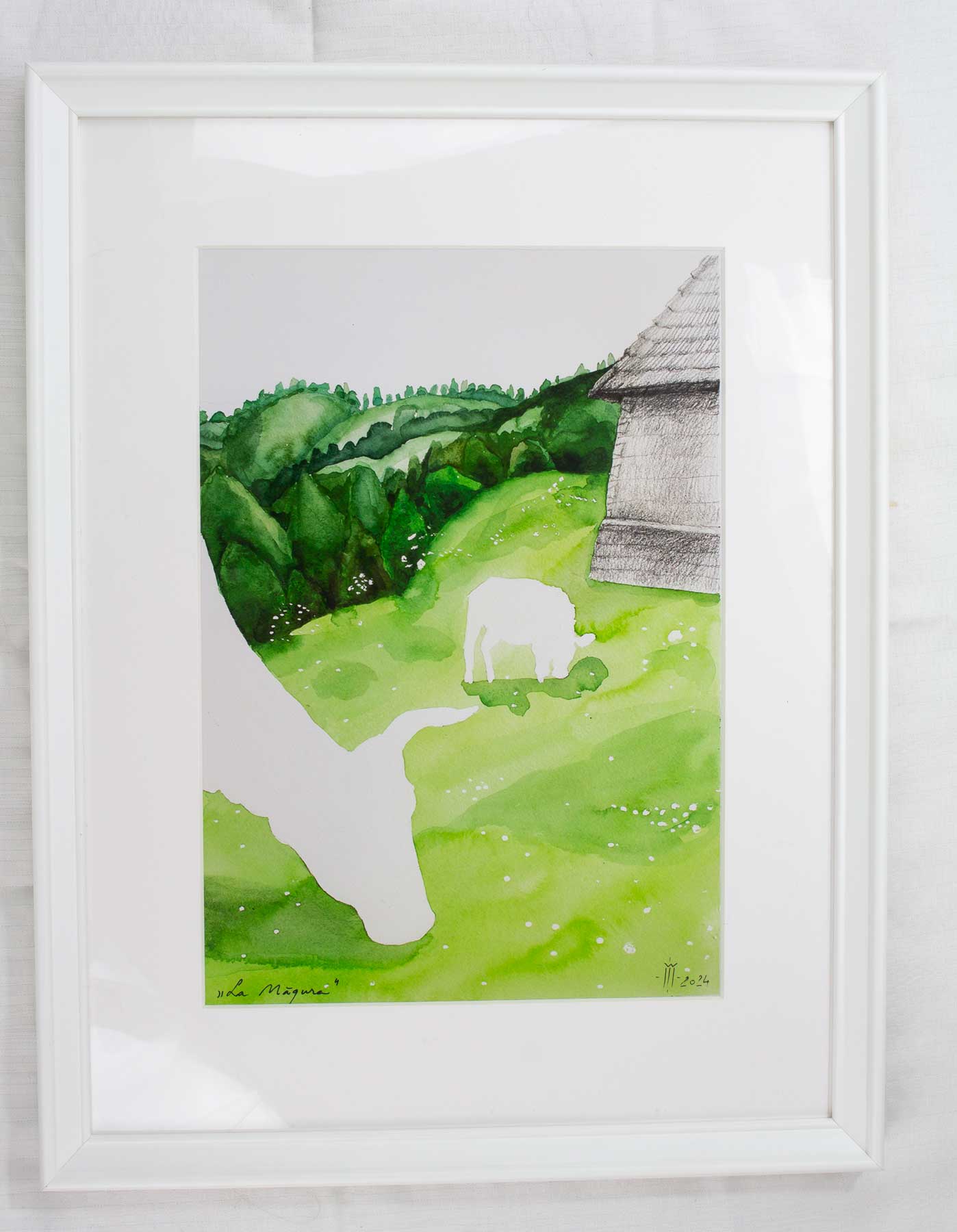 Tablou cu peisaj „la magura 01 Tablou cu peisaj „la magura 01