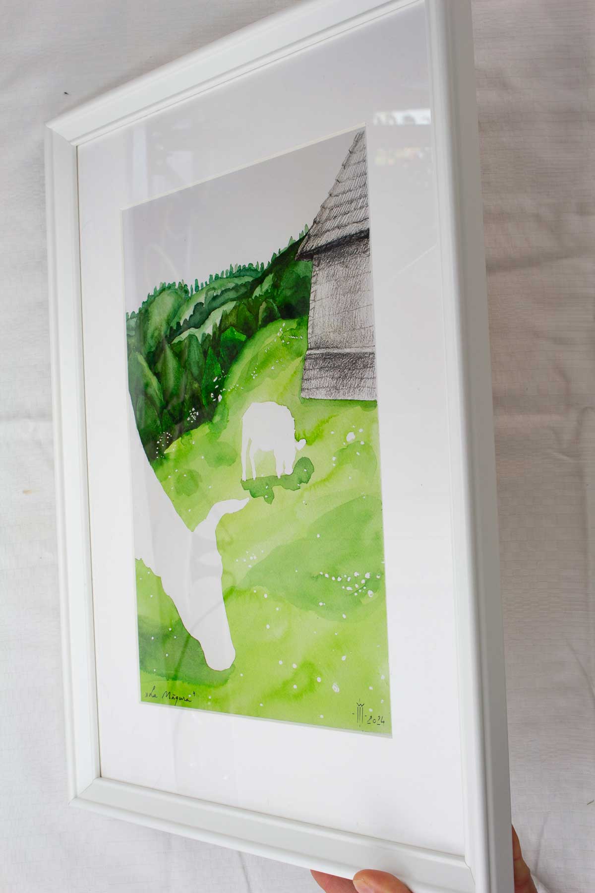 Tablou cu peisaj „la magura 03 Tablou cu peisaj „la magura 03