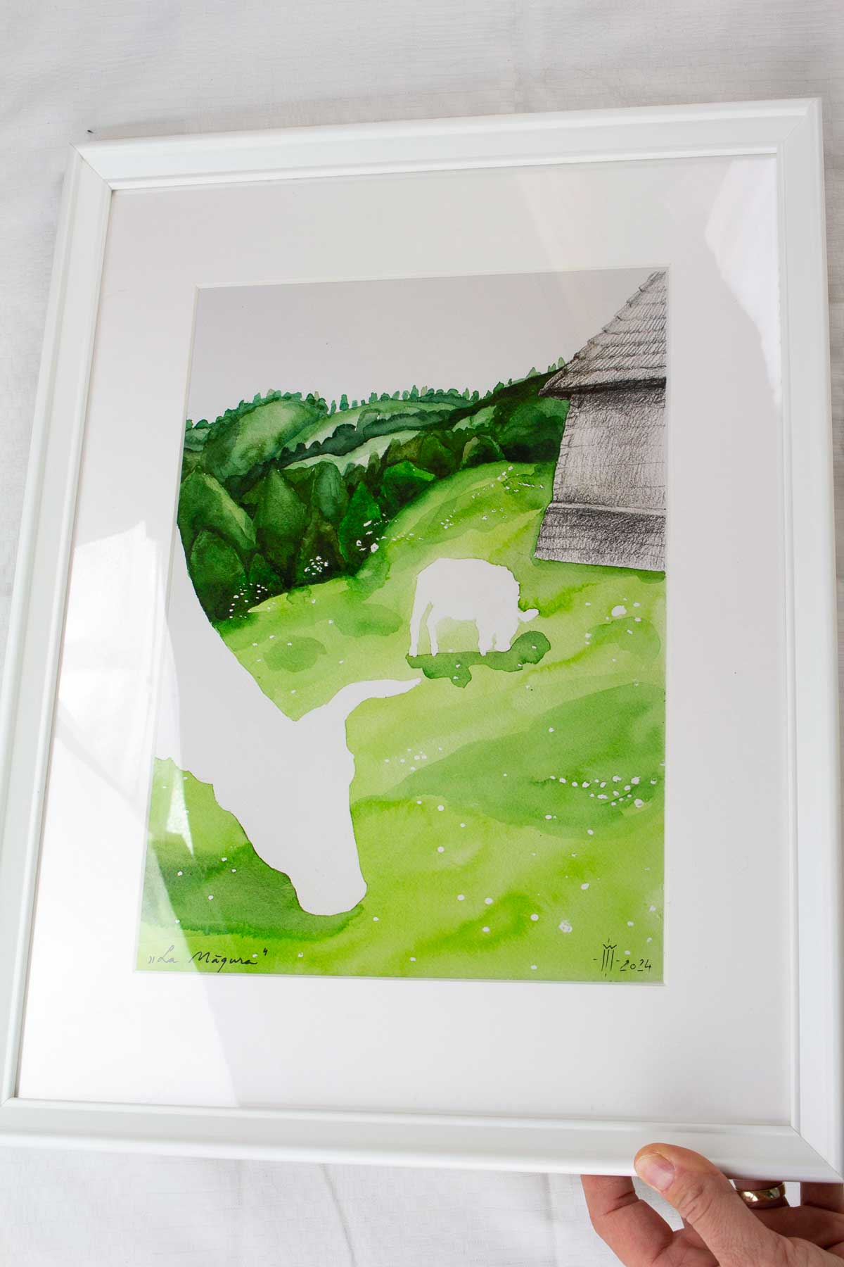 Tablou cu peisaj „la magura 04 Tablou cu peisaj „la magura 04