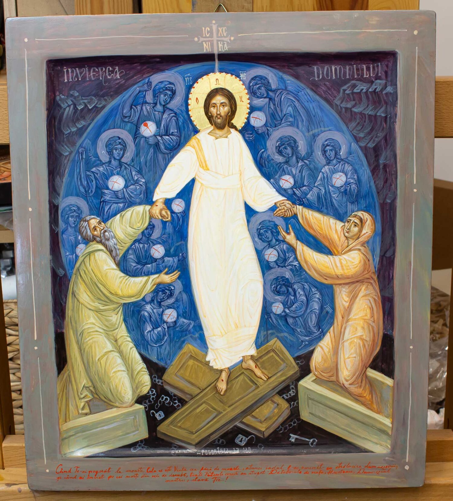 Icoana invierii pogorarea la iad 02 Icoana invierii pogorarea la iad 02