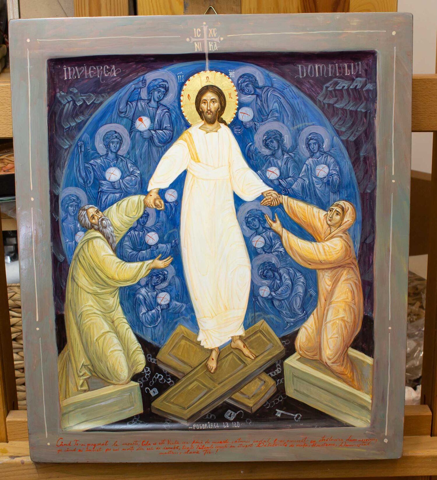 Icoana invierii pogorarea la iad 03 Icoana invierii pogorarea la iad 03