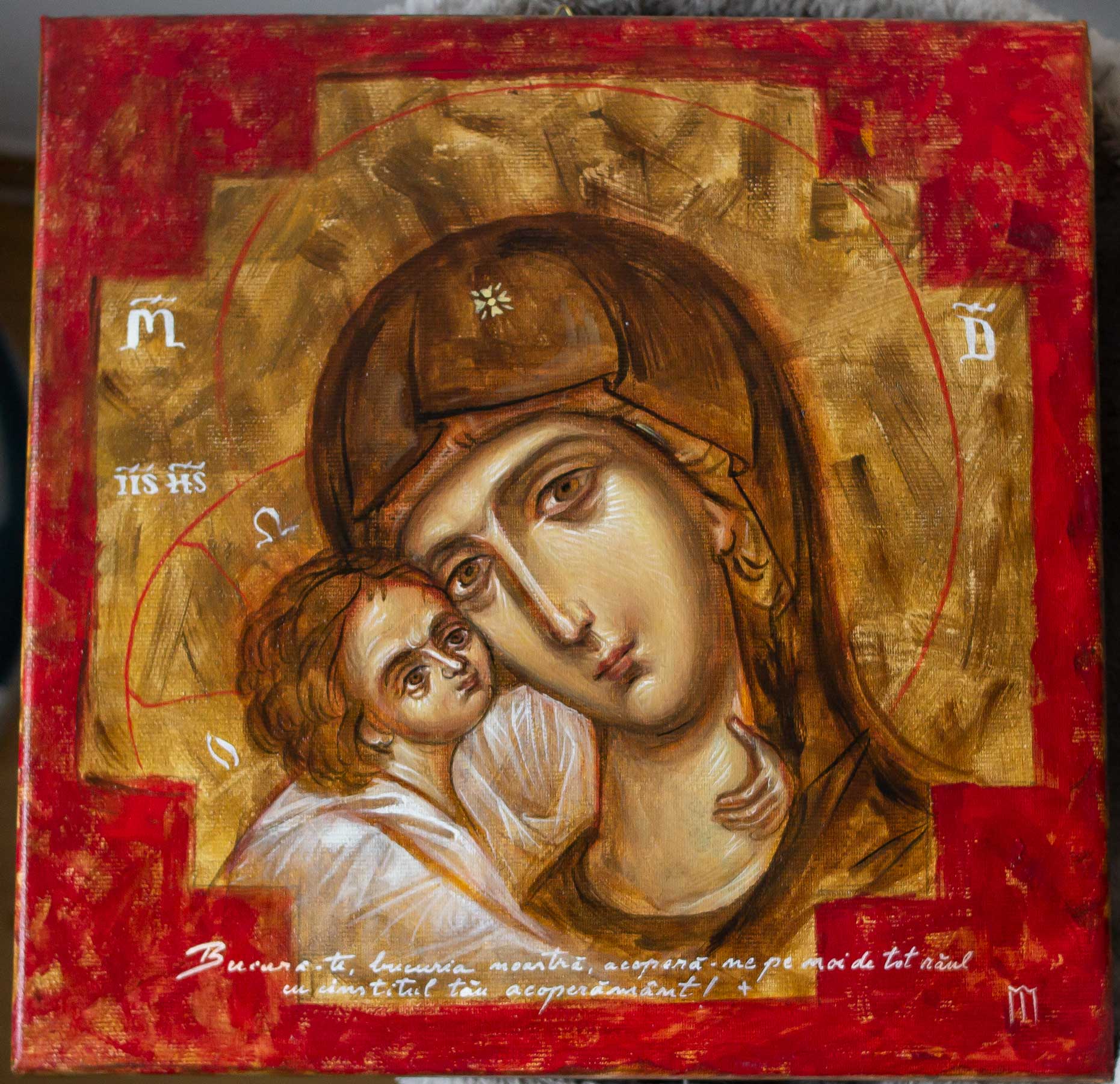 Maica domnului icoana pictata
