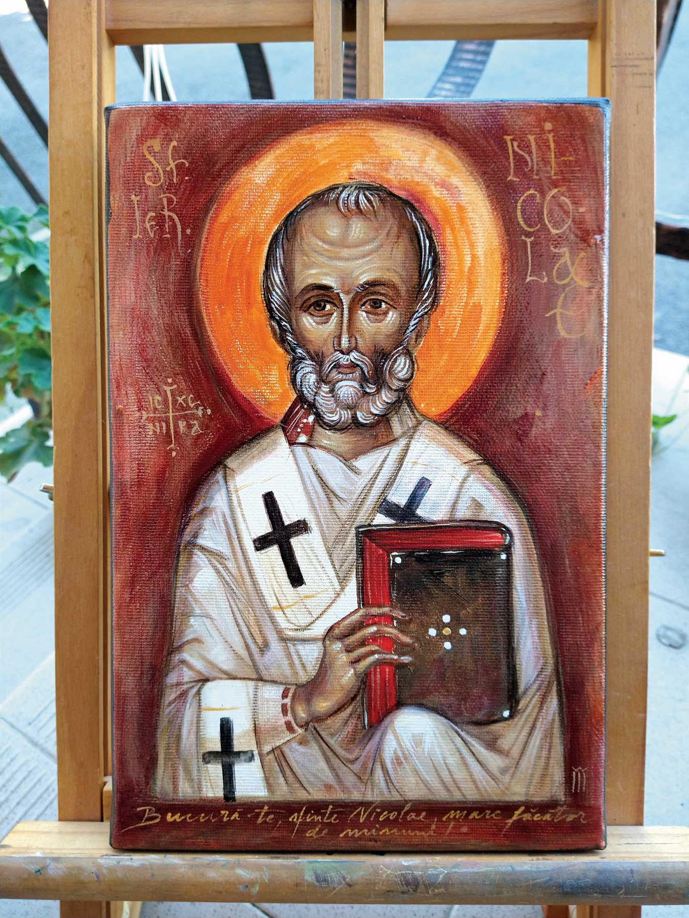 Sf. ierarh nicolae icoana pictata