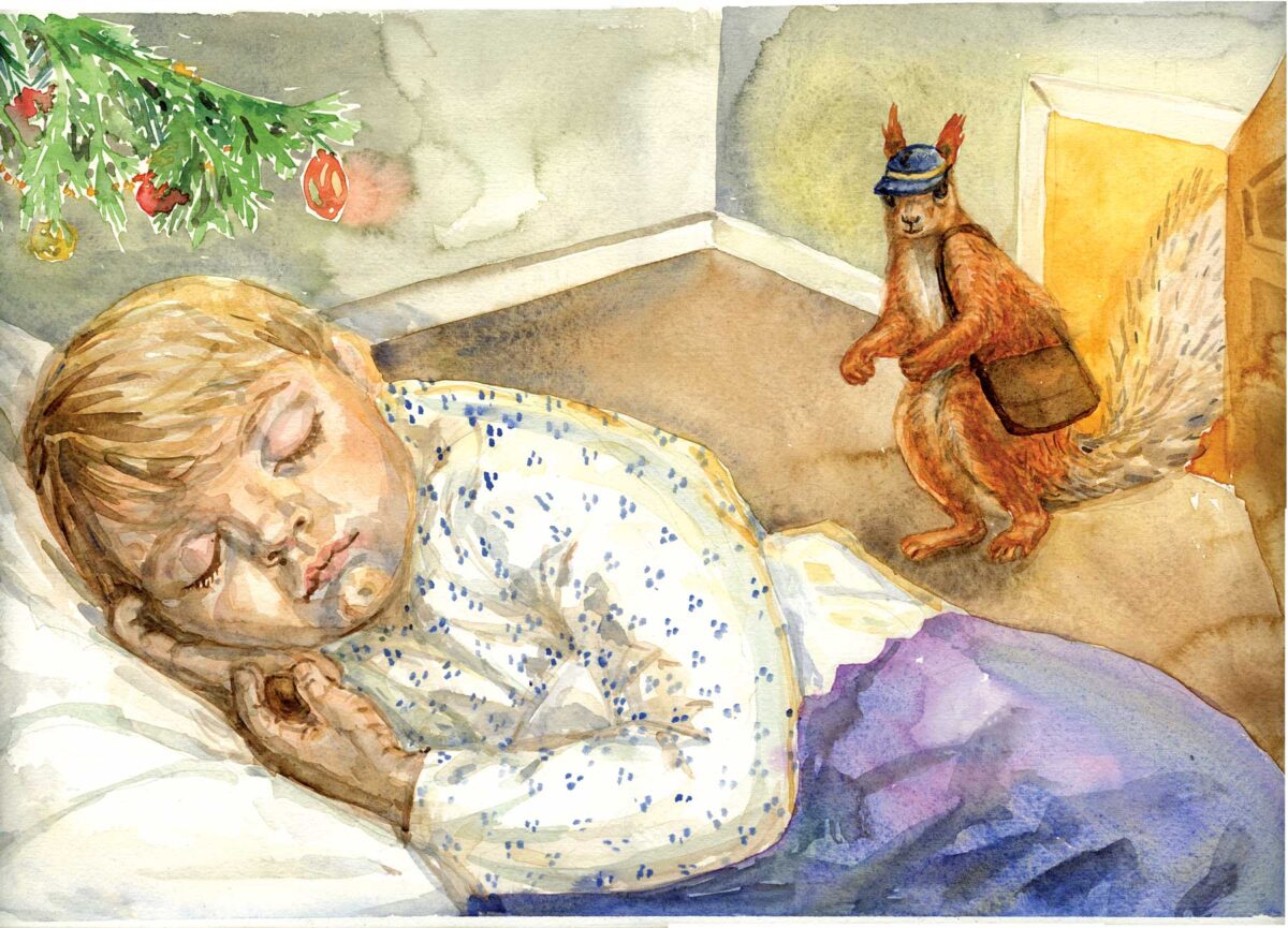 Povești cu mireasmă de Crăciun 1 Niki dormind