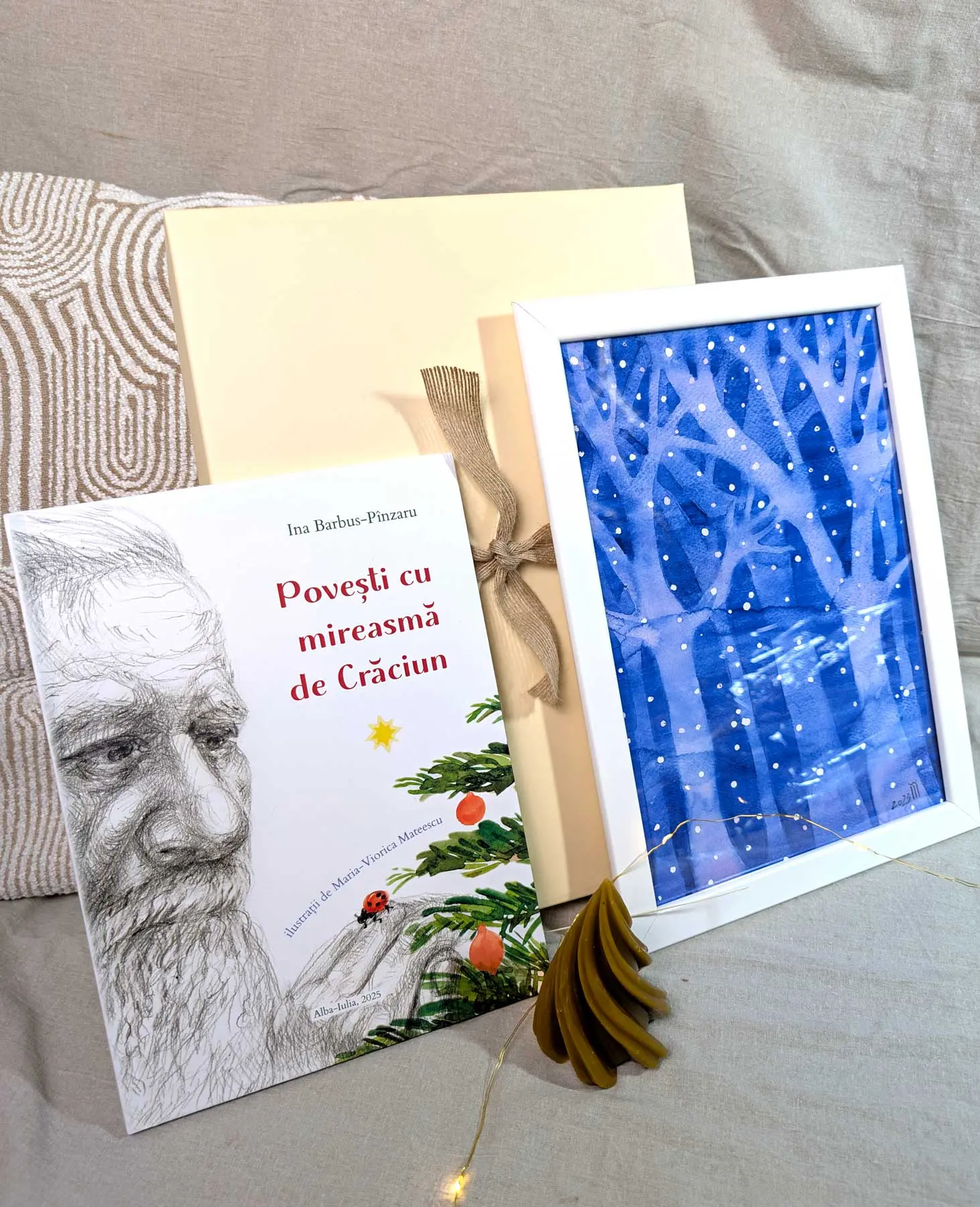 Set cadou tablou iarna 1 Set cadou tablou iarna 1