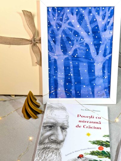 Set cadou tablou iarna 2 Set cadou tablou iarna 2