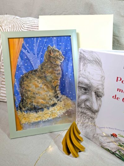 Set cadou tablou iarna verde1 Set cadou tablou iarna verde1